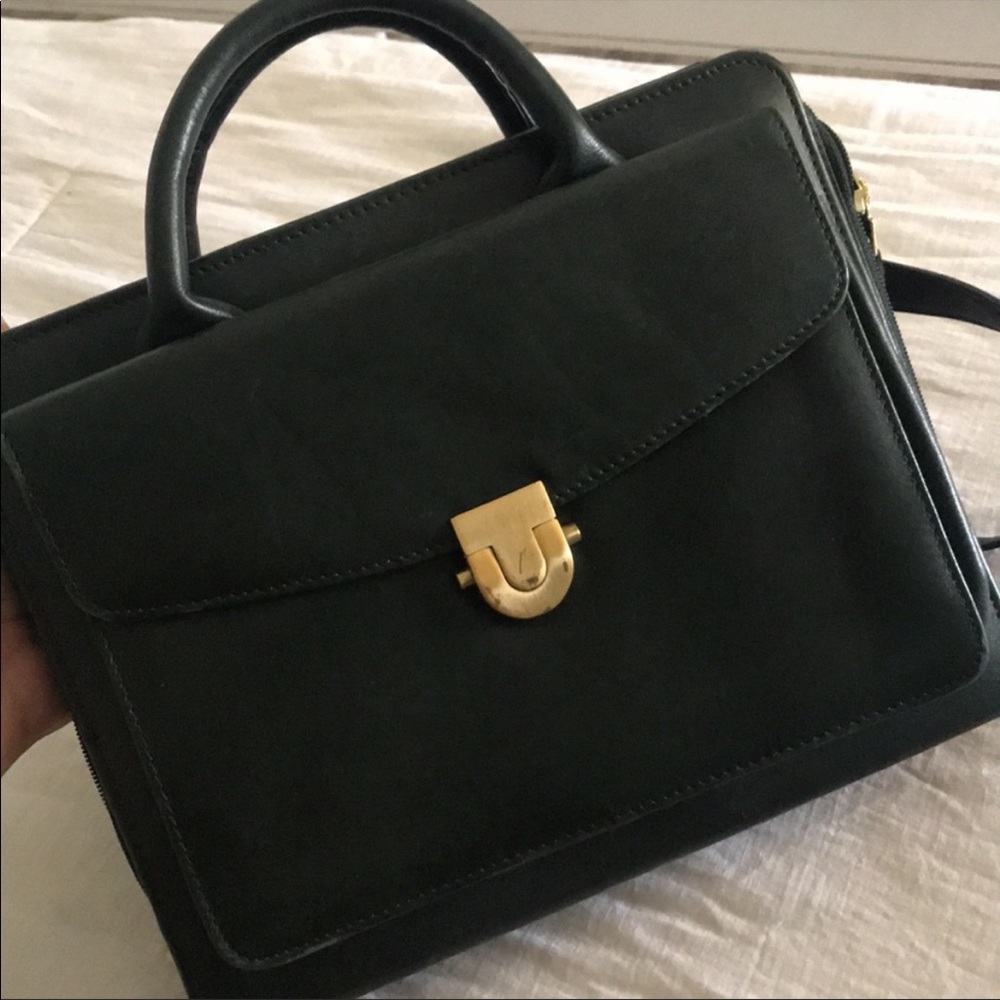 Franklin Quest Leather Bookbag